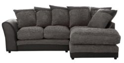 HOME - Harley Regular - Fabric Right Hand Corner Sofa - Charcoal